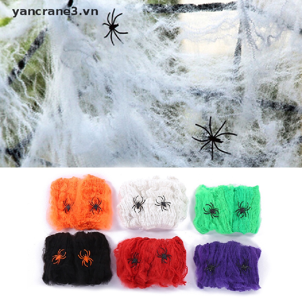 Mạng Nhện Giả Siêu Co Giãn Trang Trí Halloween {YAN3}