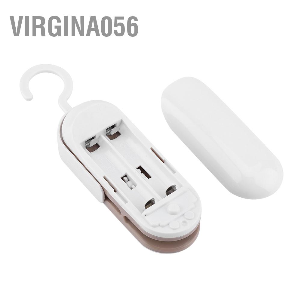 Virgina056 Mini Handheld Heat Sealer Plastic Bag Airtight Food Storage Battery Excluded
