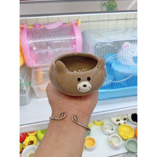 bát ăn gấu cute cho hamster