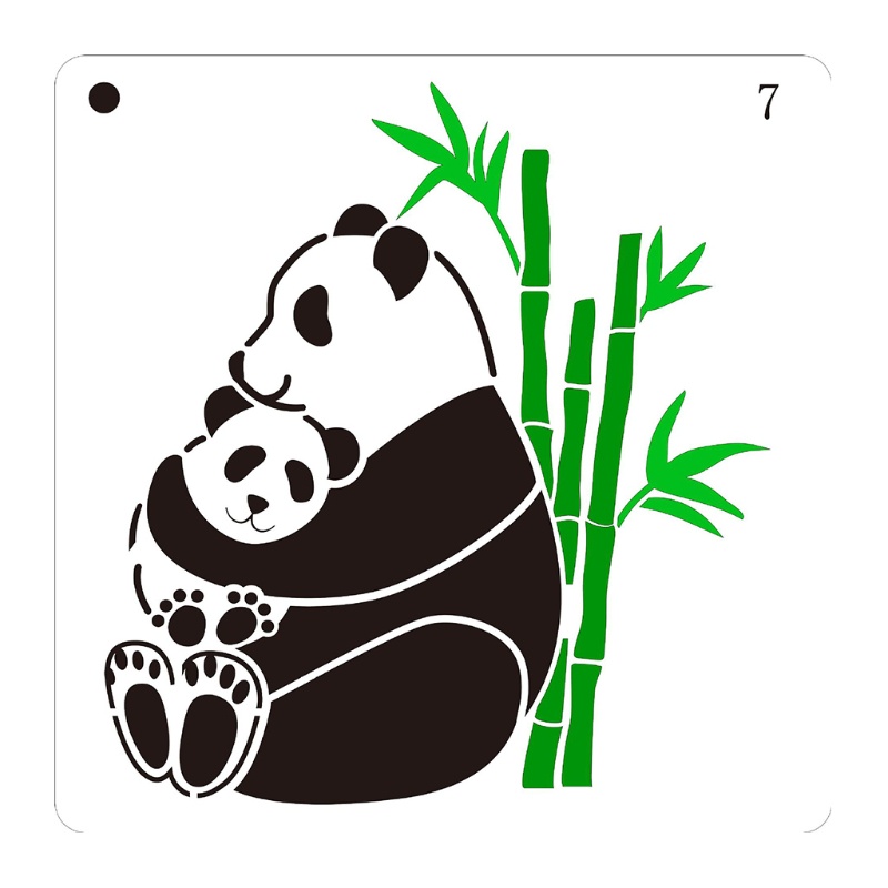 Bộ 16 Khuôn Vẽ Tranh Hình Động Vật Dễ Thương