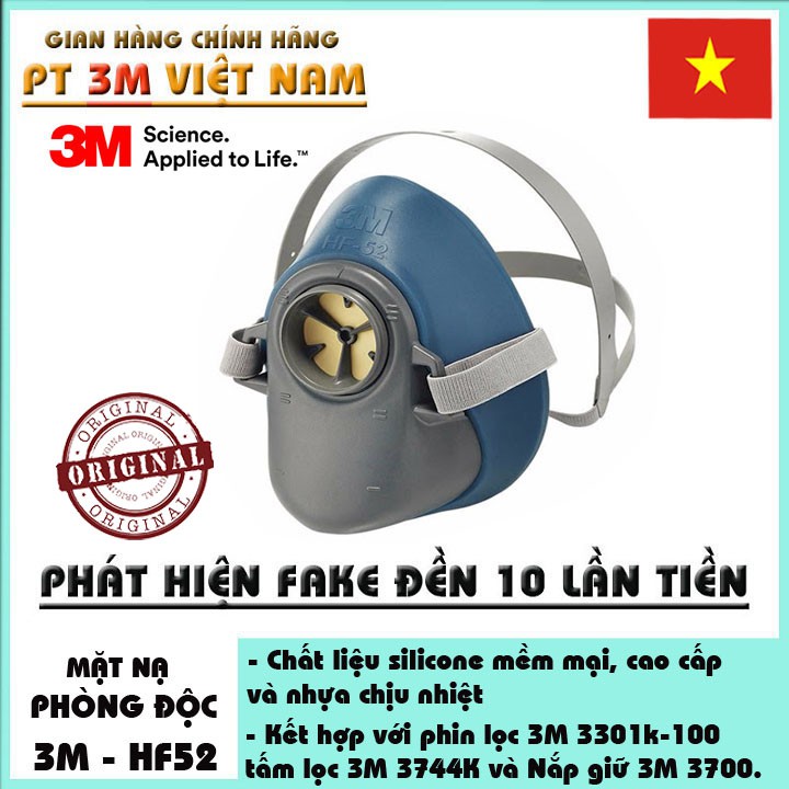 Mặt nạ phòng độc 1 Phin lọc 3M HF52