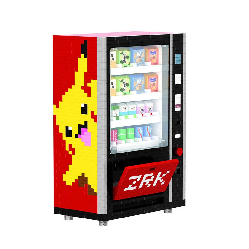 Bộ Đồ Chơi Lắp Ráp Máy Chơi Game Cầm Tay Pikachu Vui Nhộn Cho Bé