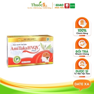 AmiTakaHVQY Plus hoạt huyết, bổ não hộp 30 viên