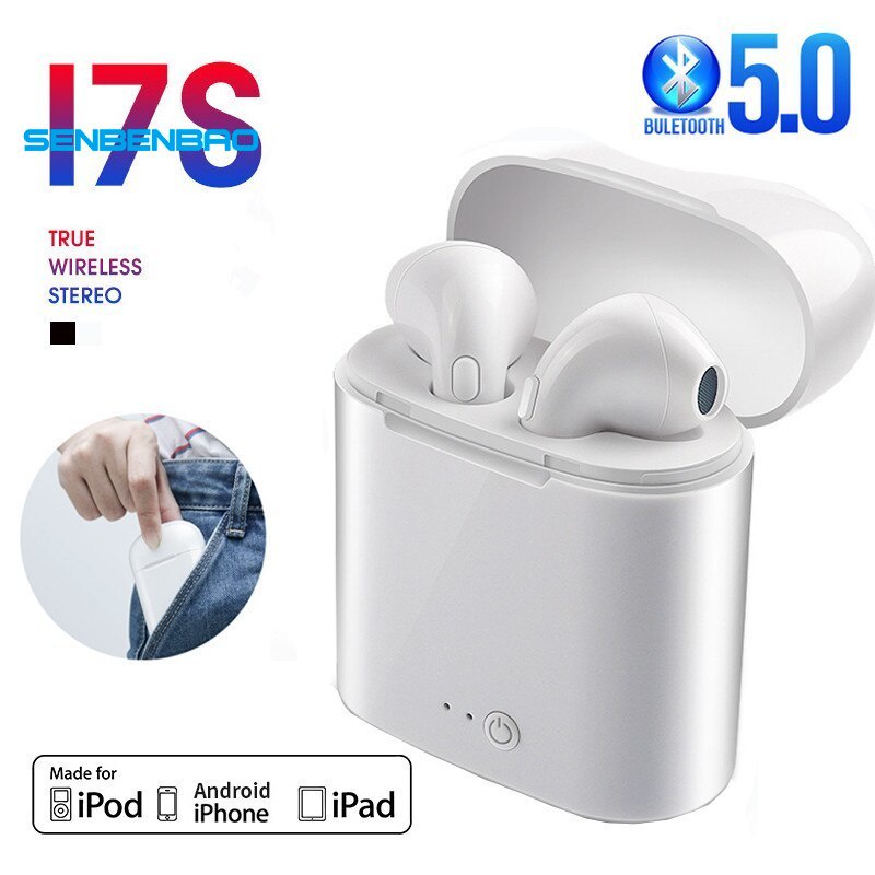 Tai Nghe Thể Thao Không Dây tws i7s bluetooth 5.0 Có mic Và Hộp Sạc Cho Tất Cả Điện Thoại Thông Minh