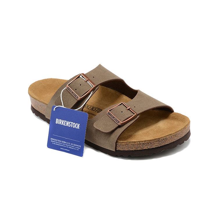 Dép Sandal Birkenstock Arizona Chất Liệu Da Chống Trượt Thời Trang Đi Biển Cho Cặp Đôi
