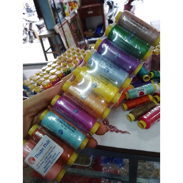 Bán lốc 10 cuộn chỉ agfa may đồ có nhiều màu lựa chọn