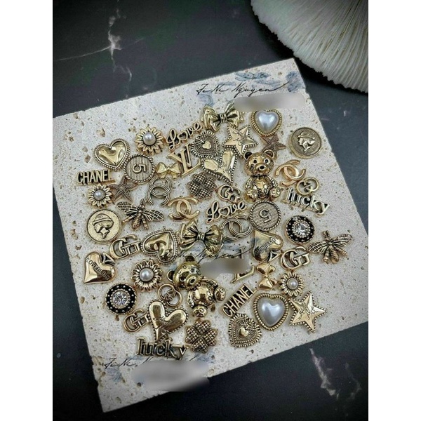 set charm kim loại đẹp