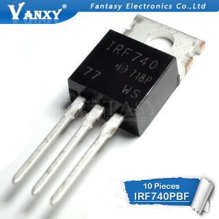 Bộ 10 Linh Kiện Điện Tử Irf740Pbf To220 Irf740 To-220 Irf740P
