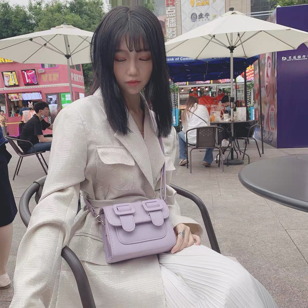 💜💜💜💜 Túi Đeo Chéo Nữ Màu Tím Hottrend 2020
