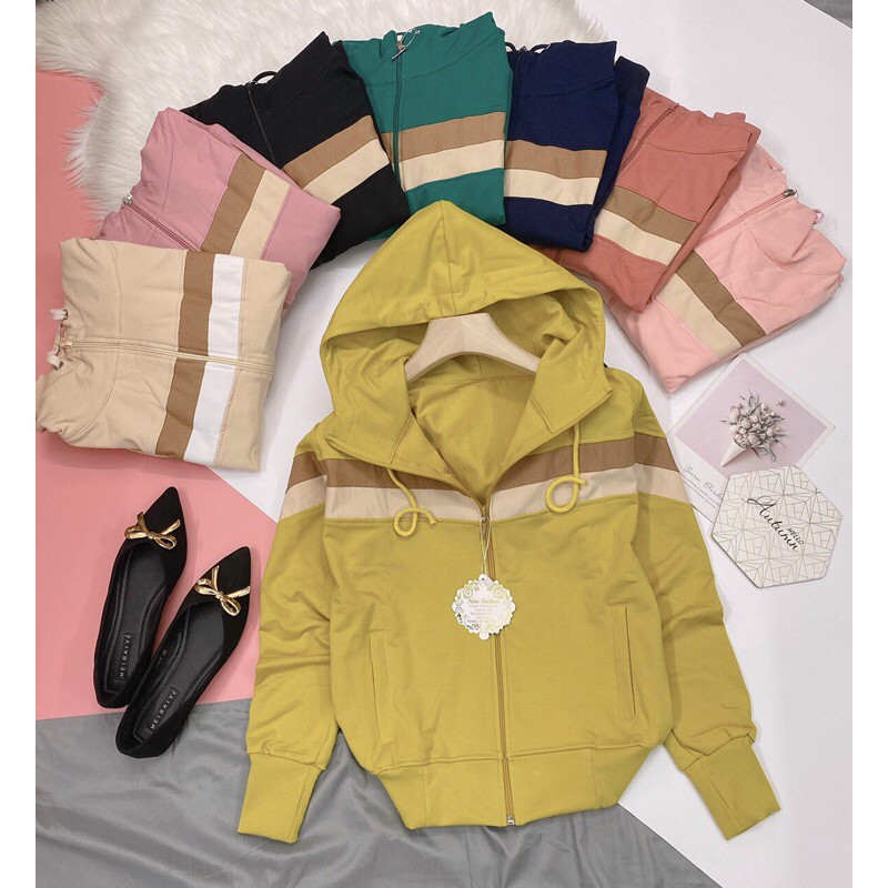 Áo khoác nữ thun da cá