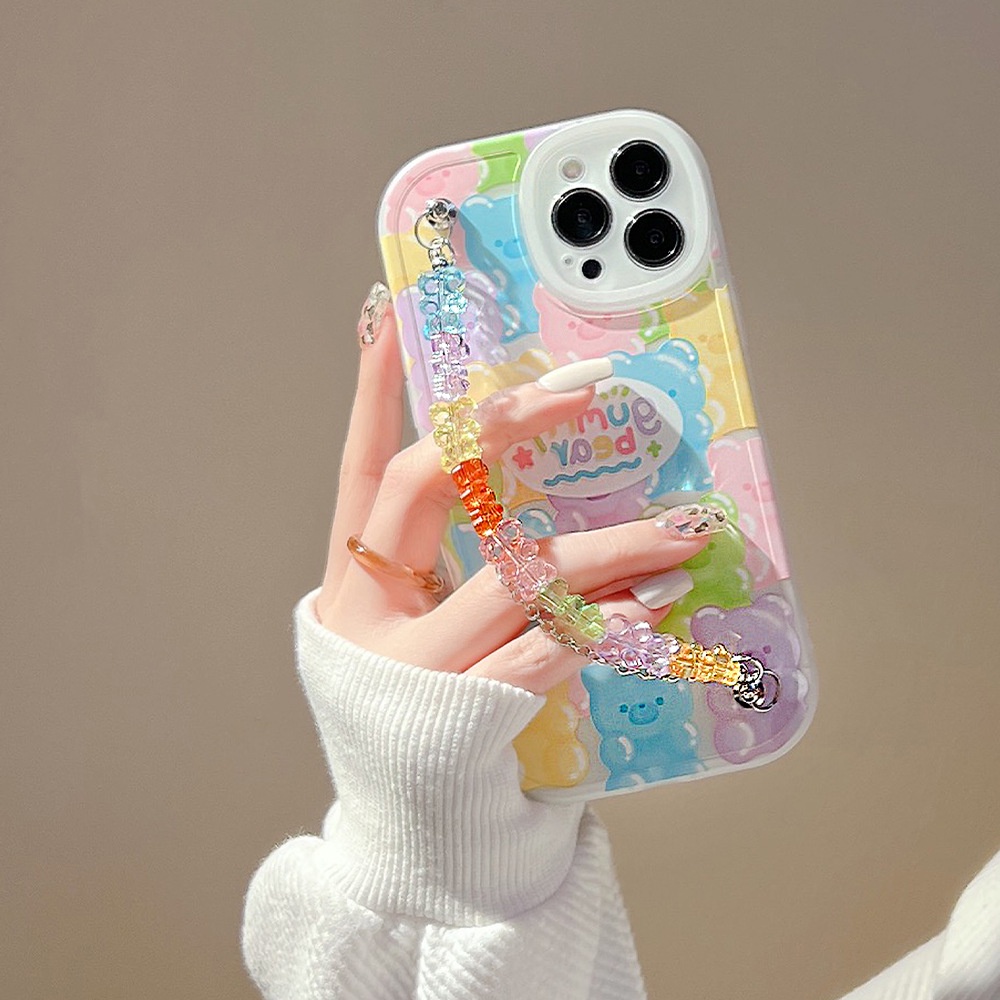 Ốp Điện Thoại Silicon Hình Gấu Dễ Thương Cho Iphone 14 7 / 8 SE2020 7 + 8 PLUS 11 12 13 Mini PRO MAX