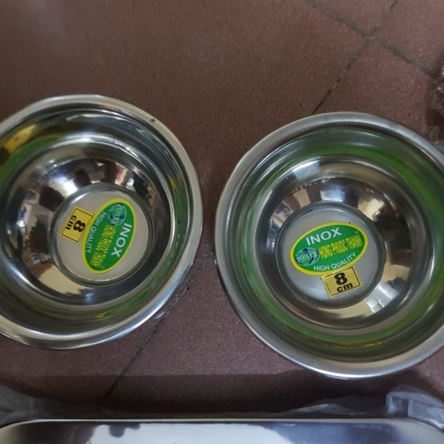 Bát inox sz 8cm sử dụng trong lắp mặt nạ