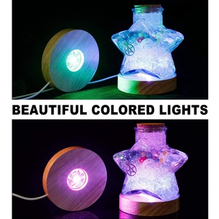 UFANSM gỗ gắn đèn led trang trí
