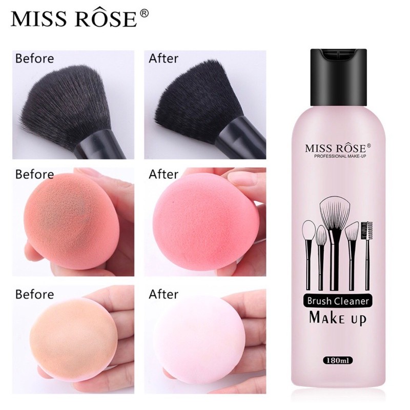 Nước rửa cọ Miss Rose Make up Brush Cleaner siêu sạch