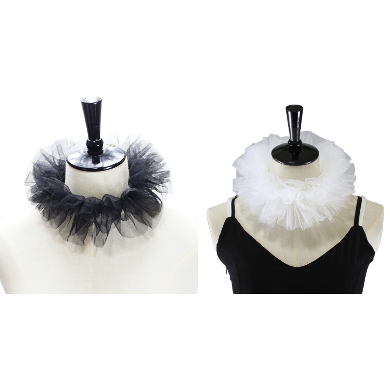 Vòng Cổ Choker Giả Lông Xù Nhiều Lớp Hóa Trang Chú Hề Cho Nữ
