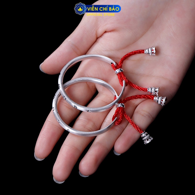 Kiềng tay trẻ em chất liệu bạc Thái S925 thời trang phụ kiện trang sức Viễn Chí Bảo L100326