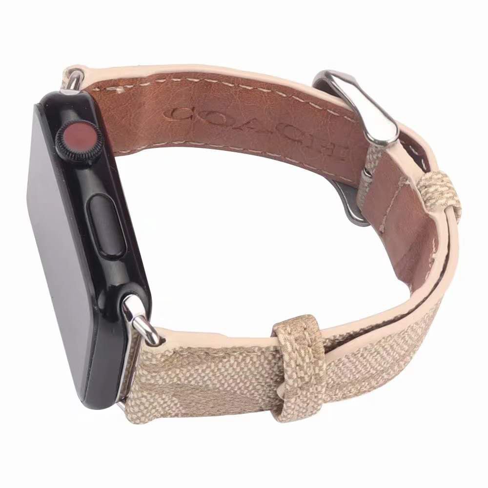 Dây Da Coach Cho Apple Watch 38mm 40mm 42mm 44mm