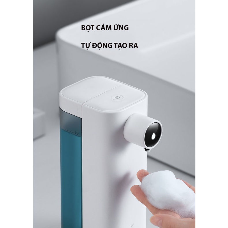 Máy Rửa Tay Cảm Biến Tạo Bọt Tự Động Jisulife AH01 - Tạo Bọt Nhanh Trong 25s - Đèn Báo Hiệu Thông Minh - Dung Tích 300ml