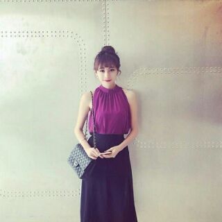 Áo voan cổ yếm (kèm hình thật)