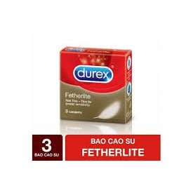 (CHE TÊN)Bao cao su Durex Fetherlite 3 bao