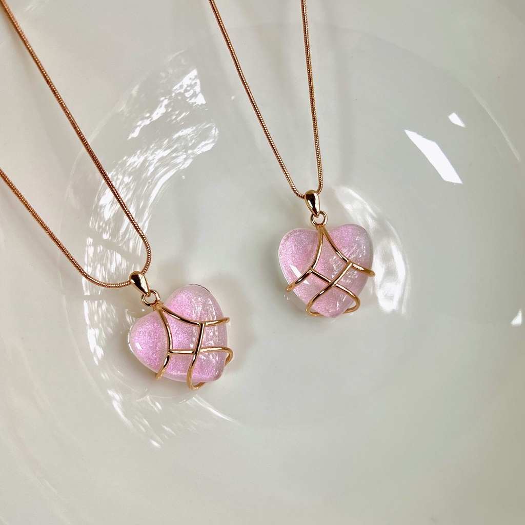 Vòng cổ Mặt Búp Bê Barbie Đính Kim Cương Sáng Tạo