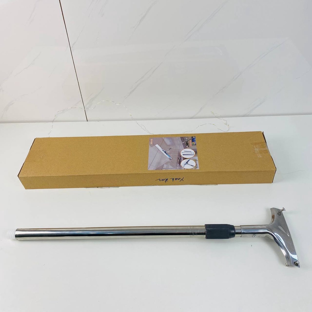 Cây chổi gạt nước sàn nhà, lau kính cán Inox đa năng dùng trong gia đình