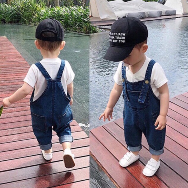 Yếm Jean xuất Hàn bé trai cao cấp