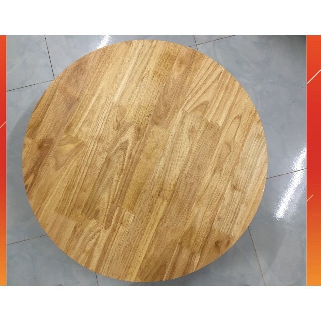 Bàn trà, bàn tròn gỗ cao su kt 70*70cm