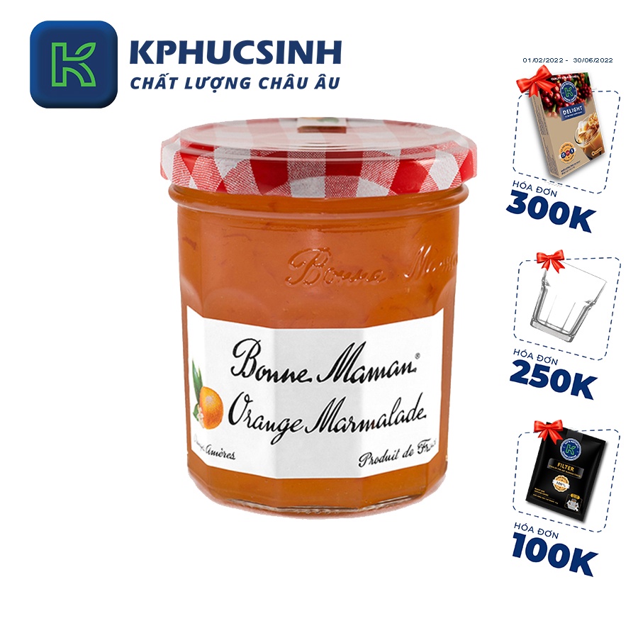 Mứt Quả Cam Hiệu Bonne Maman 225G KPHUCSINH - Hàng Chính Hãng