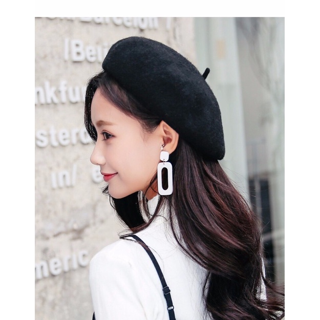 [RẺ VÔ ĐỊCH] MŨ LỒI CHẤT DẠ KIỂU DÁNG TIỂU THƯ NHẸ NHÀNG