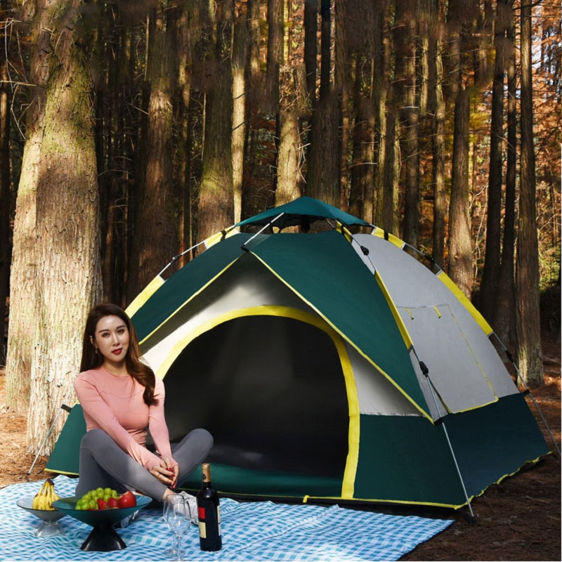 Lều cắm trại tự bung lắp ghép size to 4 6 người khung chắc loại 1 đi phượt picnic dã ngoại du lịch gấp gọn tiện lợi