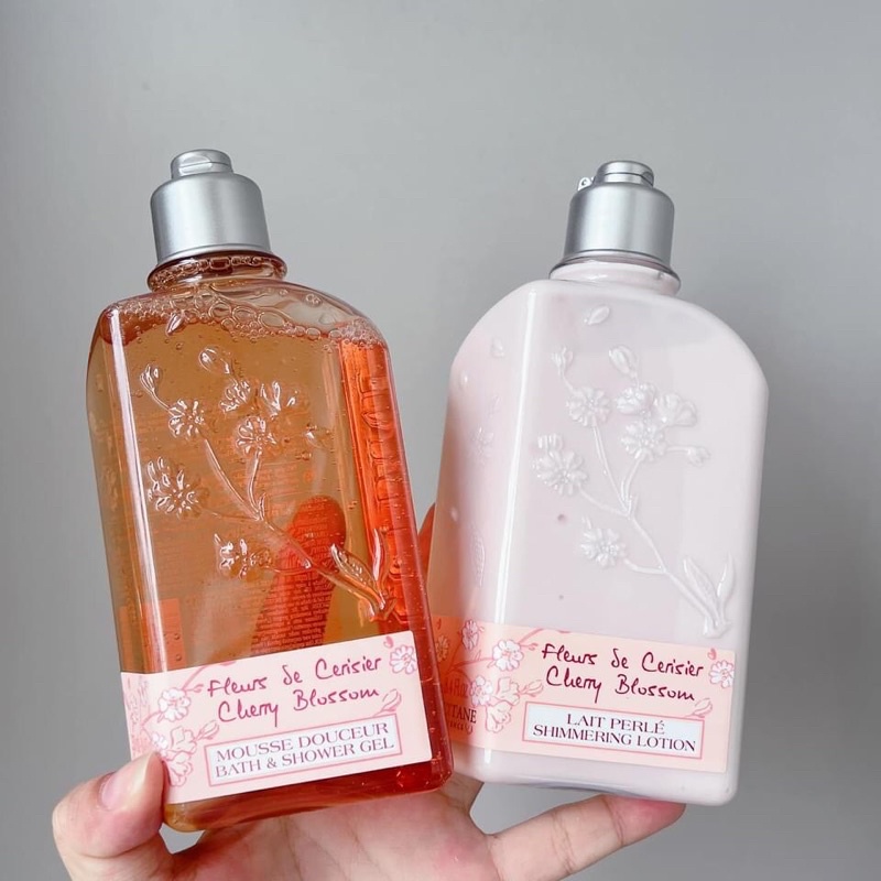 Set dưỡng da L'Occitane Fruity Cherry Blossom Body Lotion Giới hạn mùa xuân năm 2021