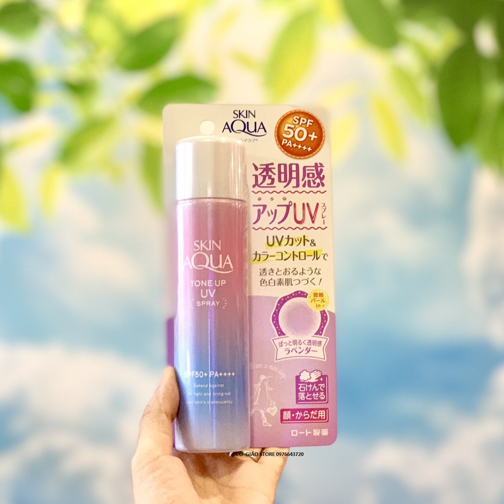 Xịt Chống Nắng Skin Aqua Tone Up UV Spray SPF 50+ PA++++