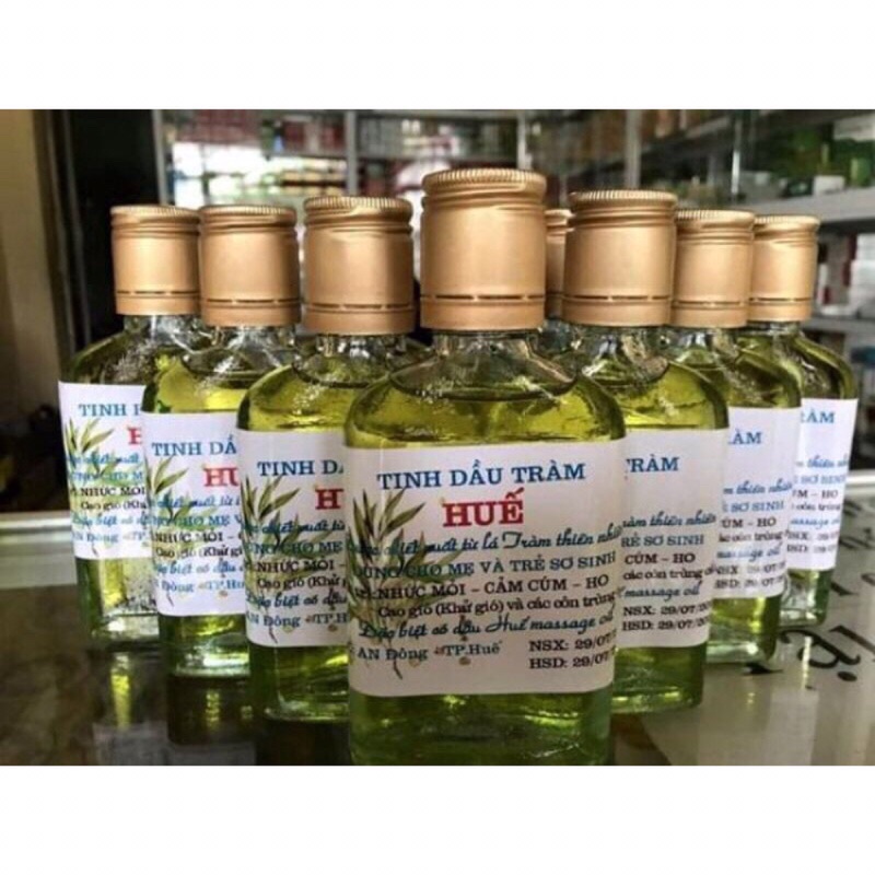 Tinh dầu tràm Huế nguyên chất 100ml phòng cảm cúm, giảm ho,giữ ấm cho trẻ