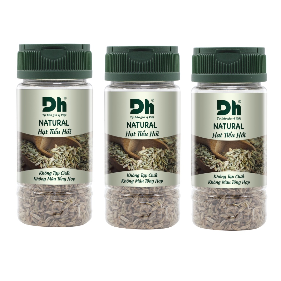 ( COMBO 3 HŨ) NATURAL Hạt Tiểu Hồi 30gr Dh Foods có vị cay, mùi thơm, tính hàn thường sử dụng làm gia vị, thuốc Đông Y