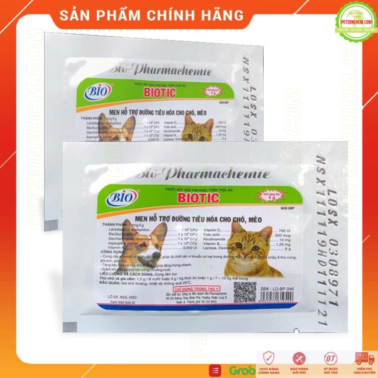 Men tiêu hoá cho chó mèo Bio 🐶 FREESHIP 🐱 BIOTIC 5g Ổn định vi sinh|ngừa tiêu chảy|giảm mùi hôi|kích thích tiêu hoá