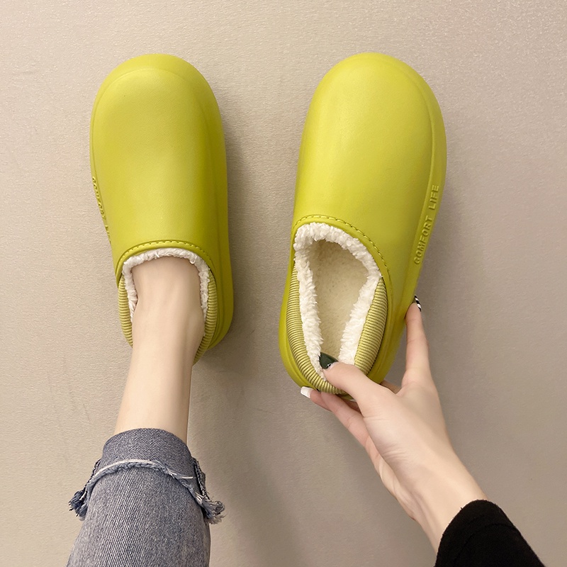 Tikp Dép Bông Nữ Giữ Ấm Chống Trượt 4 Màu Size: 36-45