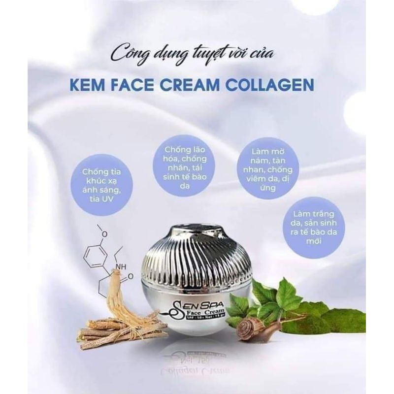 Kem Face Collagen Sen Spa Dưỡng Da Căng Bóng - Trắng mịn