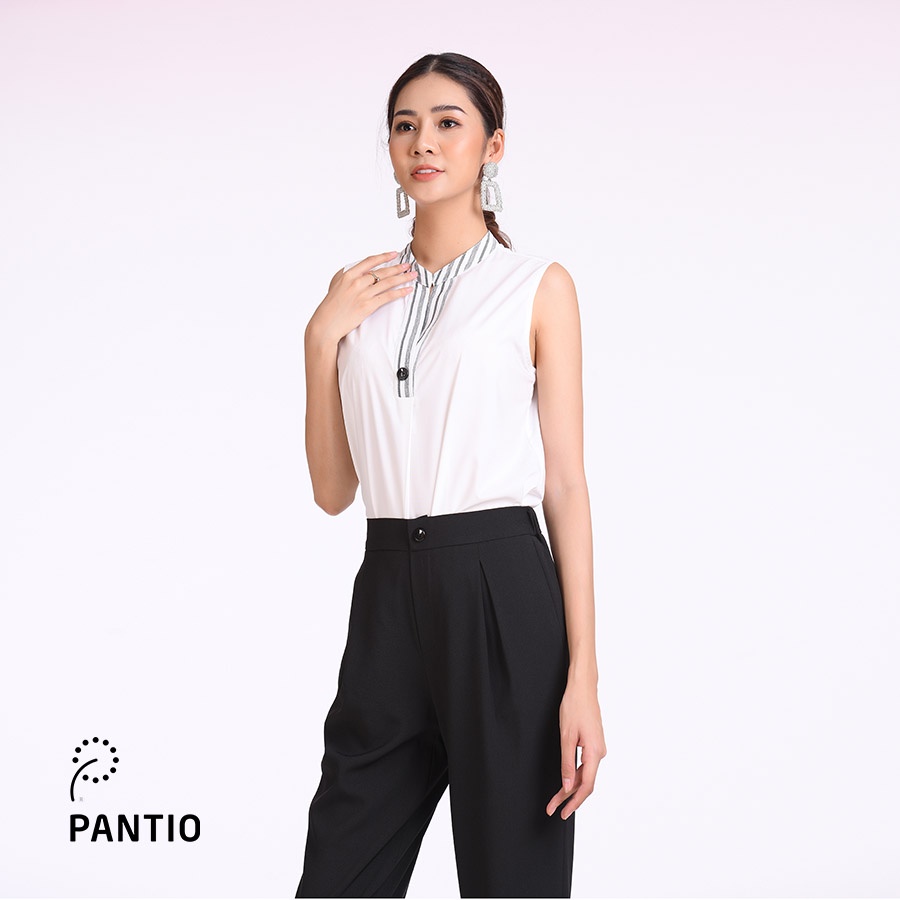 Áo sơ mi nữ màu trăng ngắn tay BAS52201 - PANTIO