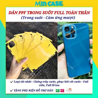 [PPF TRONG] Dán Dẻo PPF Dành Cho Iphon - Loại Tốt - Full Viền Máy - Full Từng Lỗ Loa