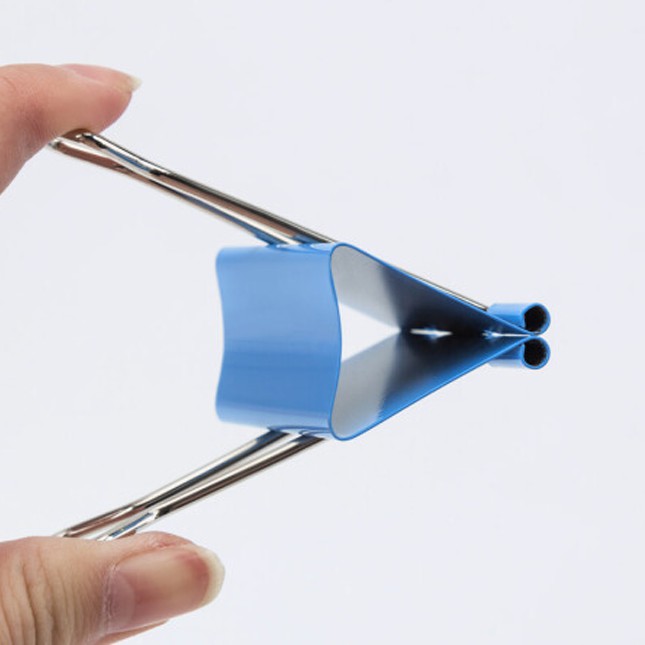 Kẹp Bướm 51mm (12 chiếc/hộp) GuangBo, kim loại mạ sơn, Hồng, Xanh dương, Xanh lá, Vàng JTC010