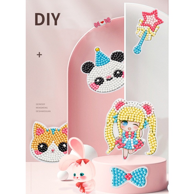 Bộ Đồ Chơi Hình Dán Tranh Đính Đá Siêu Dễ Thương Dành Cho Các Bé
