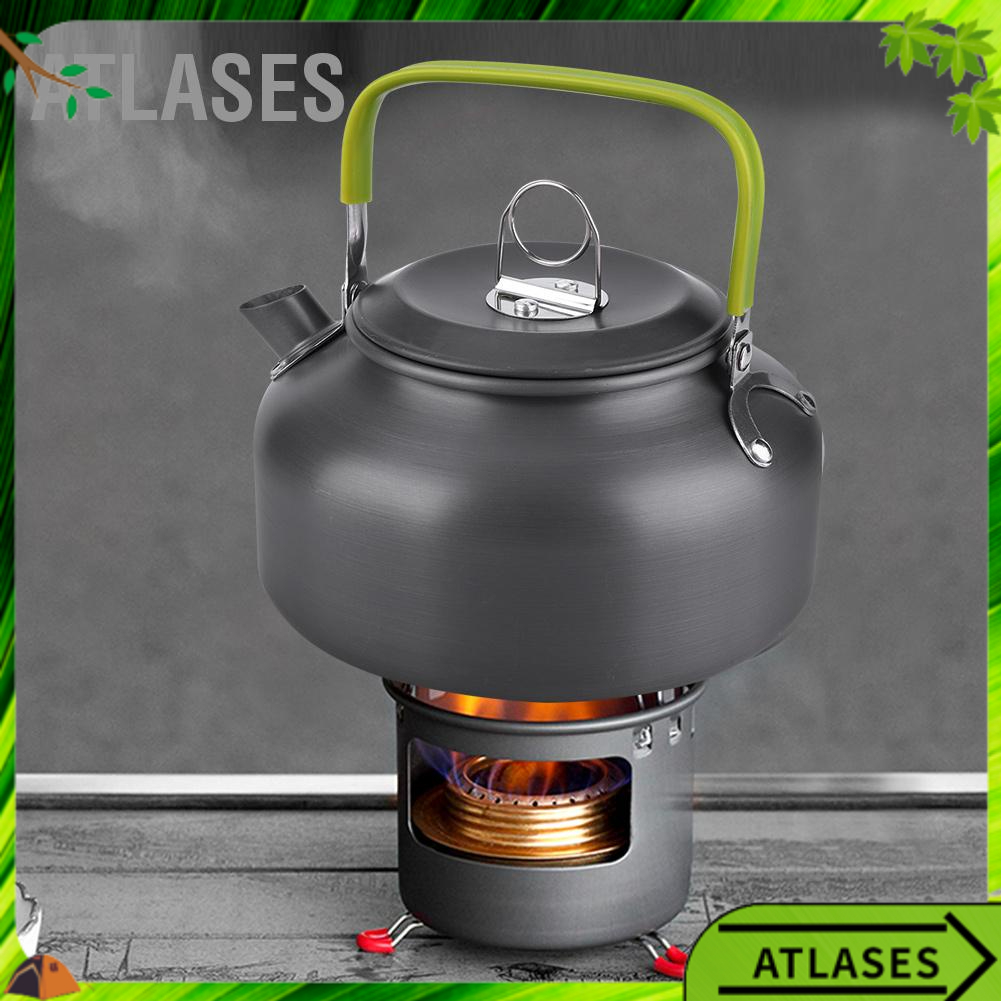 Bình cà phê di động ngoài trời 800ML Ấm đun nước cắm trại Đi bộ đường dài dã ngoại trà BBQ　Atlases～
