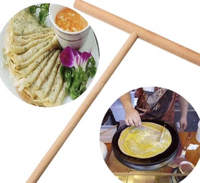 Dụng cụ làm bánh kếp / Que gỗ làm bánh crepe