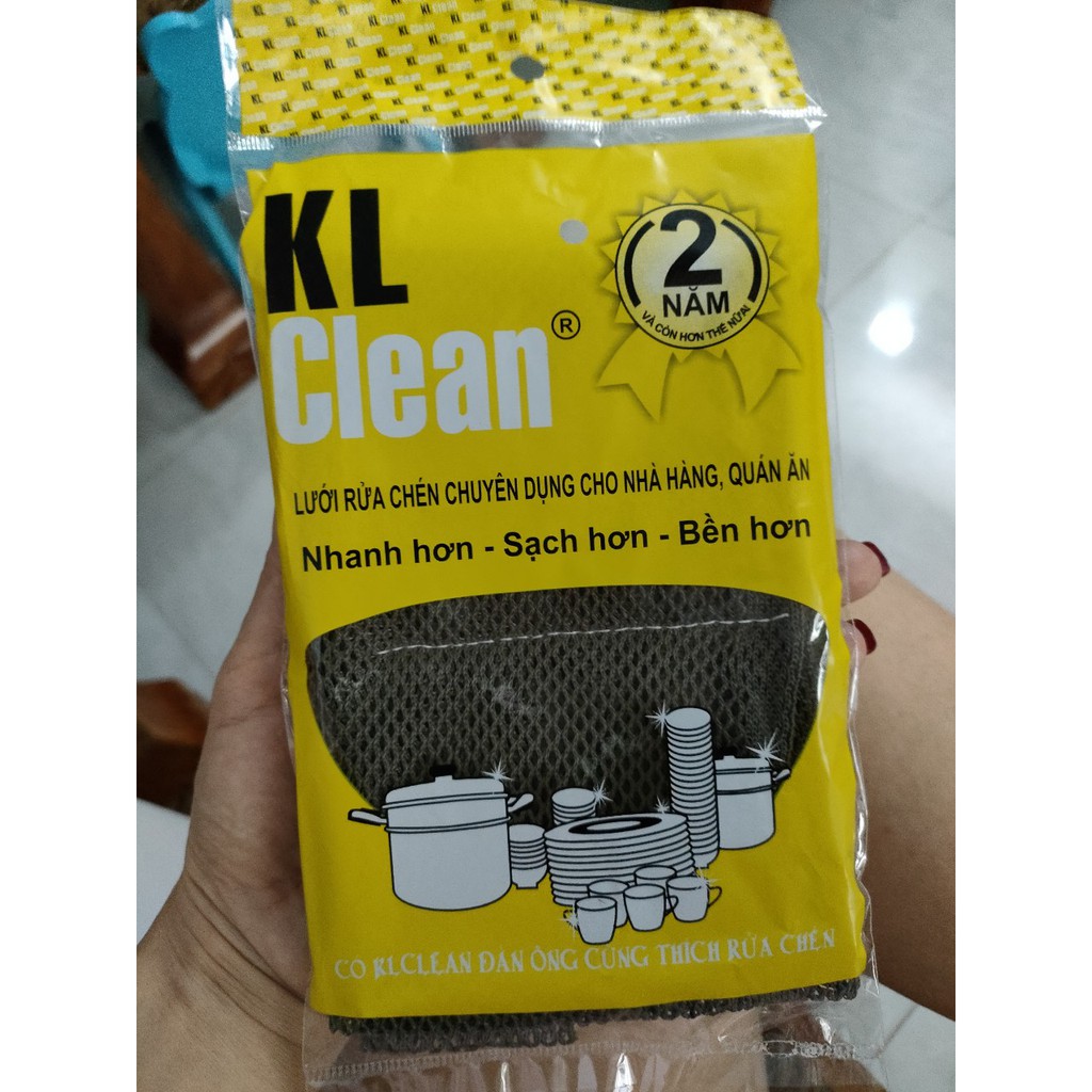 Lưới Rửa Chén Bát Cao Cấp KL CLEAN, Loại Tốt Bền Đến 2 Năm