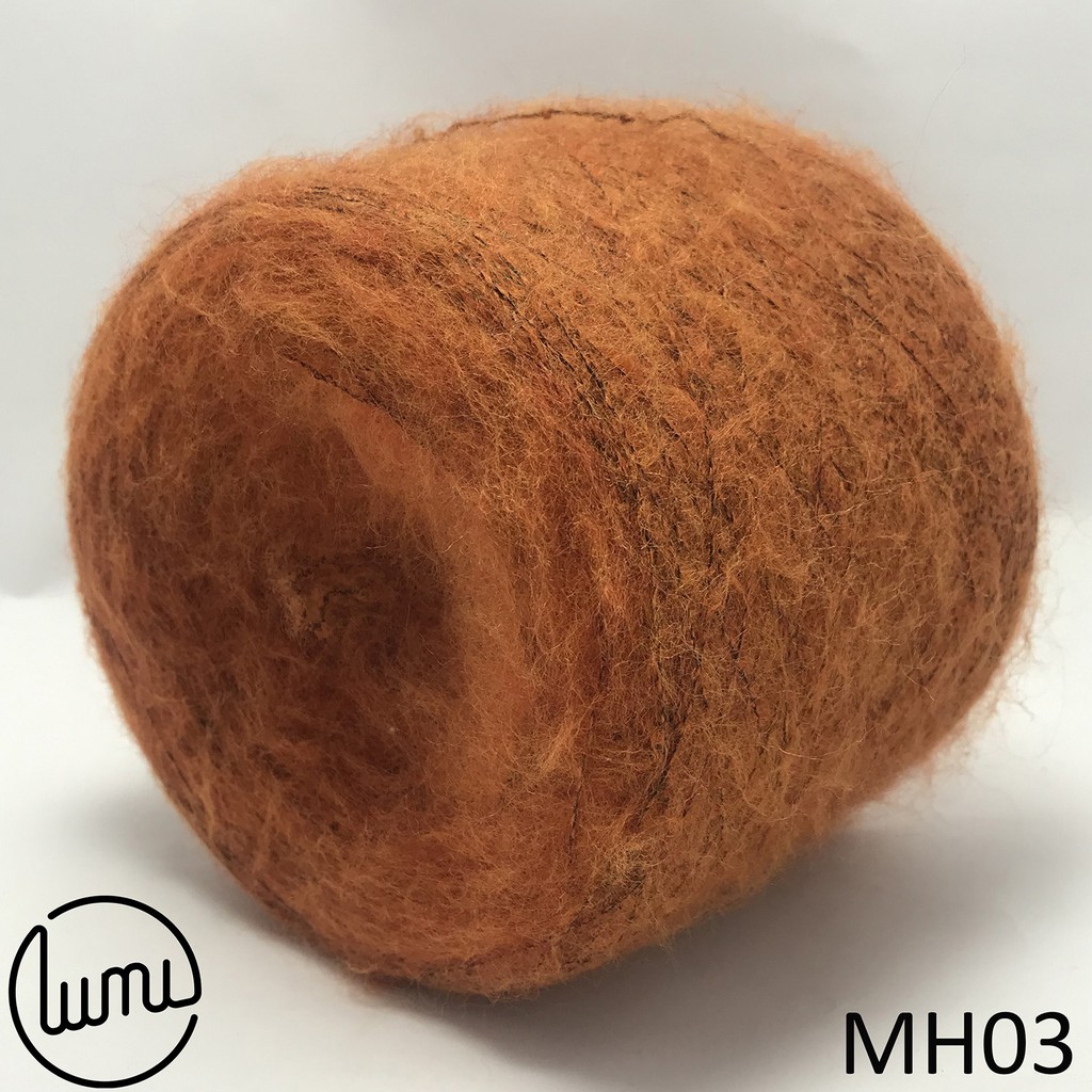 Lumi MH01-MH07 Len Cừu Alpaca Mohair Siêu Phẩm Cho Mùa Đông Đan Móc Áo Khăn 100gr