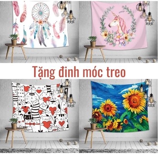 Vải treo tường, thảm trải dã ngoại polyester 80 mẫu