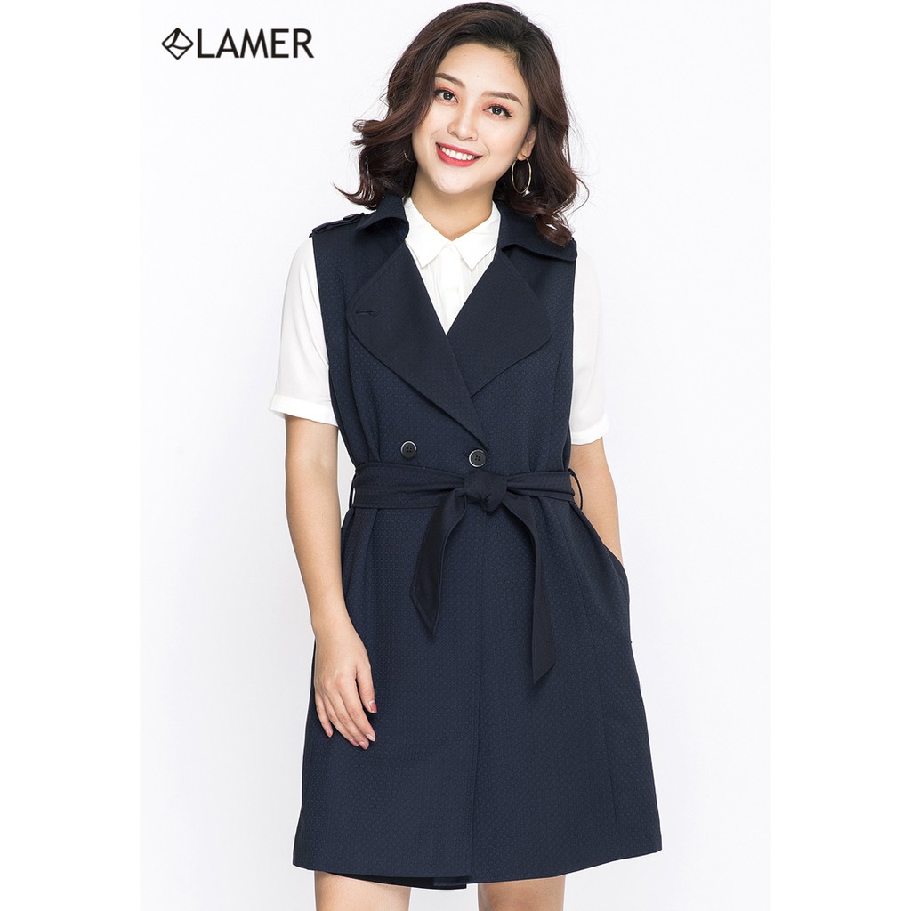 Áo nữ choàng sat nách Lamer L65G17T009 (xanh dương)