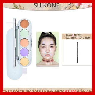 [ hot sale ] [Hàng mới về] Bảng kem che khuyết điểm SUIKONE che toàn phần làm sáng tông màu da