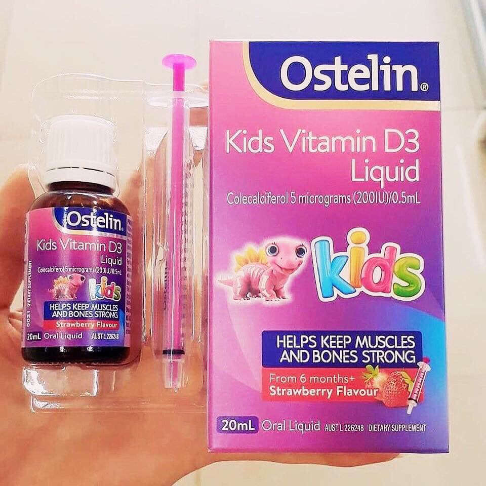 Vitamin D3 Ostelin Liquid 20ml và 2,4ml hàng chuẩn Úc